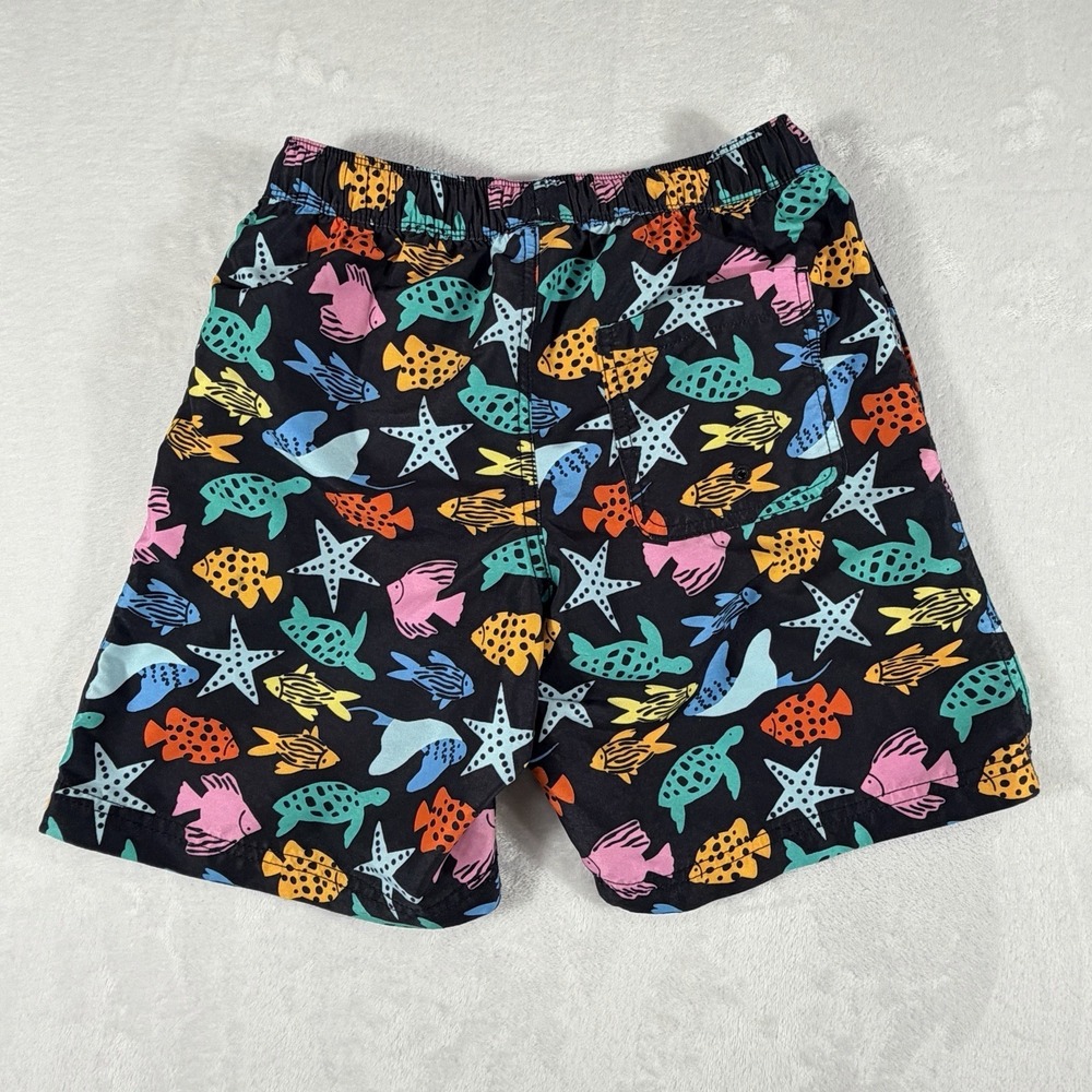 Hanna Andersson Swim Trunks Boy's Sz 12 Black Ocean Friends - Picture 3 of 6
